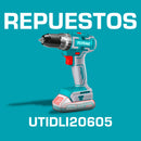 Repuestos Drill Taladro inalámbrico 20V 1/2" de impacto Codigo  UTIDLI20605