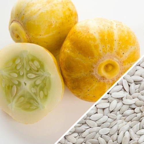 Semillas De Pepino Limón (100% Heirloom/No Híbrido/No GMO). 10 Semillas Aproximadamente.