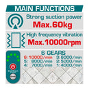 Vibradora para Baldosas Azulejos Inalámbrica 20V 0-10000rpm Capac 60Kg  No incluye batería y cargador.