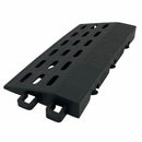 Alfombras comerciales de entrada para polvo Negro 7.5x7.5cm para Exteriores, Uso Comercial y Residencial. Alfombrilla (Borde Hembra)