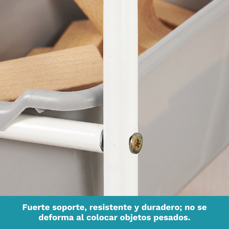 Estantería Organizador de Juguetes 9 Compartimentos con Ruedas y Estructura Metálica y Plástico. Color Macaron (84x30x75cm)