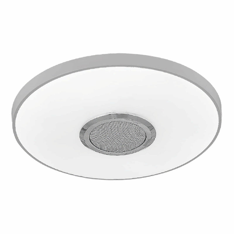 Lámpara de techo Plafón LED 36W 3600lm RGB y CCT, Bluetooth. Ideal para iluminar con luz ajustable y parlante integrado.