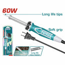 Soldador Cautín de estaño eléctrico. 60 W. Precalentado de 3 a 5 min. Voltaje: 110-120 / 60 Hz.