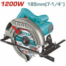 Sierra Circular 7  1/4"  1200W 110-120V~50/60Hz Velocidad sin carga 5000 rpm  Corte ajustable