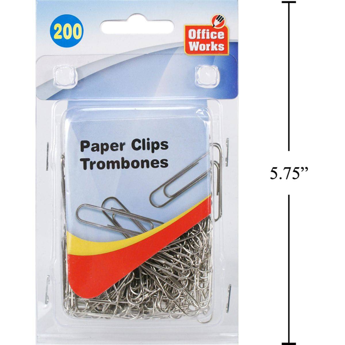 Clips De Papel De Metal De 200 Piezas, 33 Mm