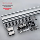 Puertas fantasmas Ghost Doors Riel Oculto con Amortiguación para Puerta Corrediza madera 60 kg. Kit Profesional de Guías para Puerta Corrediza sin Riel en Piso.