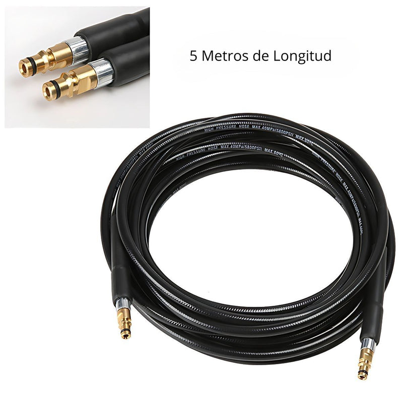 Manguera de Alta Presión de 5 Metros para Hidrolavadora. 5800 PSI
