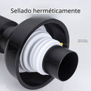 Tubo de desague drenaje flexible en S con válvula antirretorno. Manguera de desagüe para lavamanos, fregadero, lavabos. Previene olores.