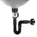 Tubo de desague drenaje flexible en S con válvula antirretorno. Manguera de desagüe para lavamanos, fregadero, lavabos. Previene olores.