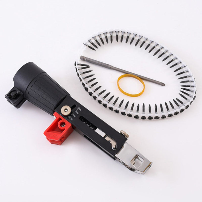 Pistola de Tornillo Eléctrica para Paneles de Yeso. Automática para cinta de tornillos. Adaptador Automático para Taladro, Ajustable y Fácil de Usar