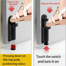 Tope de Puerta con Pedal Automático. Fácil Activación con el Pie. Color negro. Sujetapuertas. Detenedor de puertas.