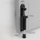 Tope de Puerta con Pedal Automático. Fácil Activación con el Pie. Color negro. Sujetapuertas. Detenedor de puertas.