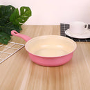 Ollas Antiadherentes de Cerámica (Set de 13 Piezas) Con Tapas de Vidrio y Utensilios de Cocina. Juego de ollas y sartenes. Color rosado.