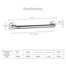 Barra de seguridad apoyo Inoxidable para Baño 44cm Antideslizante Seguridad para Ducha, WC y Escaleras. Barra de seguridad. Soporte.