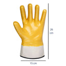 Guantes para vidrio de protección. Resistentes al Aceite y perforaciones. (PAR) Guantes de Lona con Recubrimiento de Goma.