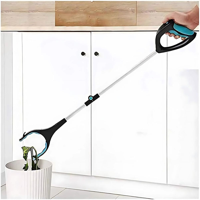 Picker Pinza Extensible para Alcanzar Objetos Difíciles. Agarrador Multiusos con Luz LED y Cabezal Giratorio.