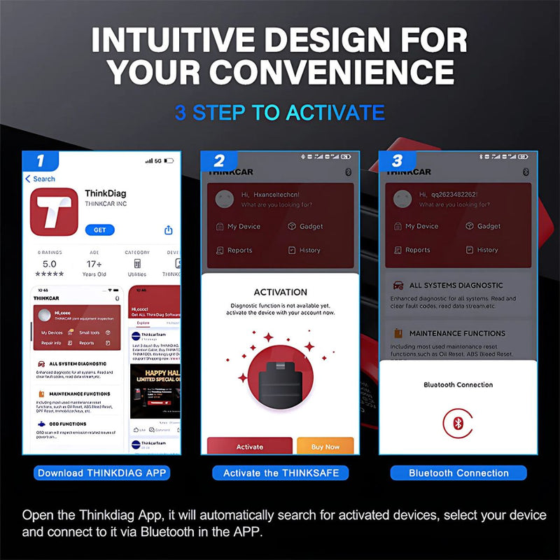 Escáner Automotriz OBD2 Bluetooth. Diagnóstico Completo de Todos los Sistemas. Compatible con Android y iOS. Lector de Códigos para carros