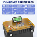 Monitor de Batería 12V con Pantalla LCD, Medición SoH/SoC. Tester de Voltaje y diagnostico Salud de Batería. Diagnóstico Completo.