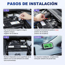 Monitor de Batería 12V con Pantalla LCD, Medición SoH/SoC. Tester de Voltaje y diagnostico Salud de Batería. Diagnóstico Completo.