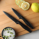 Cuchillos de Cocina Profesionales. Set de 6 piezas. Juego de cuchillos antiadherentes con pelador.