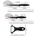 Cuchillos de Cocina Profesionales. Set de 6 piezas. Juego de cuchillos antiadherentes con pelador.