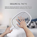 Raqueta Mata moscas e Insectos. Trampa Para Mosquitos Eléctrica Portátil en forma de raqueta. Luz UV Inalámbrica.
