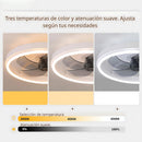 Abanico de Techo Ventilador LED (Color Blanco). 3 Tonos de Luz. Ventilador Silencioso 110V.