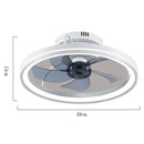 Abanico de Techo Ventilador LED (Color Blanco). 3 Tonos de Luz. Ventilador Silencioso 110V.