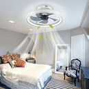 Abanico de Techo Ventilador LED (Color Blanco). 3 Tonos de Luz. Ventilador Silencioso 110V.