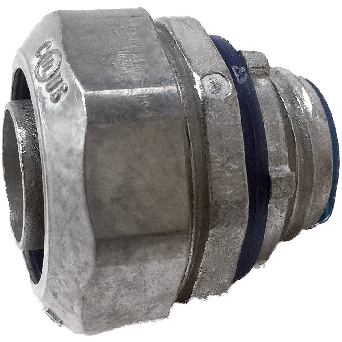 Conector Cajilla Metalica - Tuberia Liquid Tigth De 1".  Material Zinc. Certificado UL-E4365150.