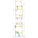 Acople Zocalo Puerta Marco Abierto. Espesor 1.4 Mm. Largo 5.85 Mts. Acabado Lacado Blanco.