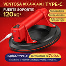Ventosa Eléctrica 8" Recargable 120KG. Bomba Automática con Pantalla Digital. Succionador chupas para Mármol, Vidrio y Azulejos.