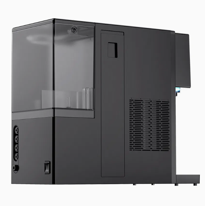 Dispensador de agua con ósmosis inversa  agua fría, caliente y con gas. Incorpora filtro RO 200G esterilización UVC, control inteligente y soda instantánea. Fuente agua filtro