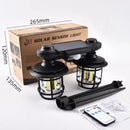 Lámpara Solar LED Doble Luz 192 COB Con Control Remoto, Sensor De Movimiento Y Protección IP65 Para Exteriores
