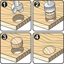 Cortador De Tapones De Madera Y Broca Forstner De 35Mm ( Kit De 2 Pzas)