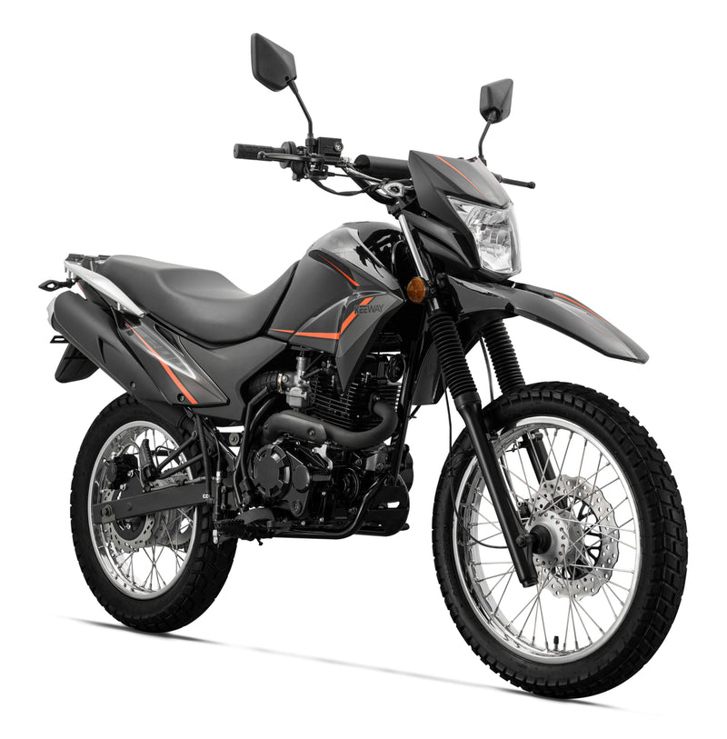 Moto Keeway TX200 NEW Color Negro Motor Monocilindro enfriado por aire Carburador 2val