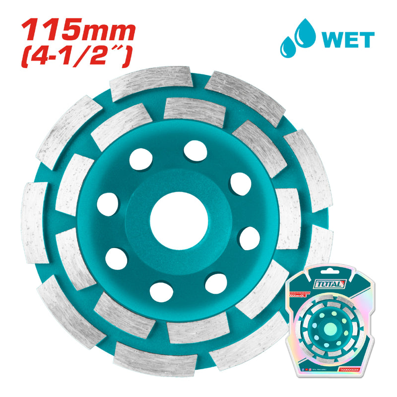 Disco de desbaste para concreto 4 1/2" 115 mm. 18