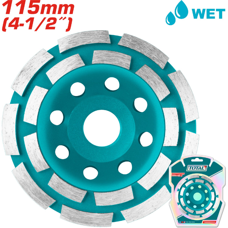 Disco de desbaste para concreto 4 1/2" 115 mm. 18