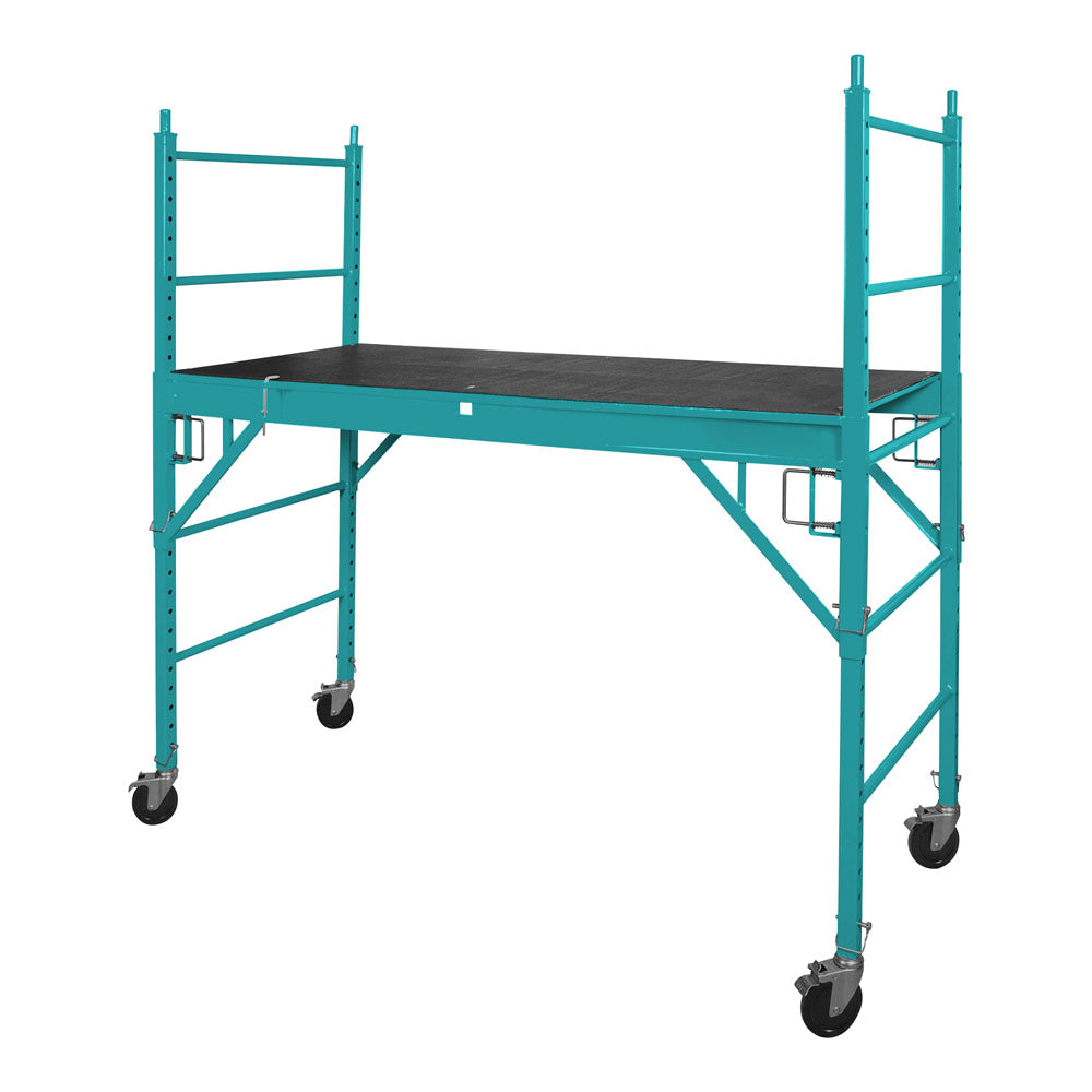 Andamio 6 pies, capacidad 1000 lbs. con 4 ruedas ancho 2 pies.