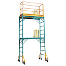 Andamio 6 pies, capacidad 1000 lbs. con 4 ruedas ancho 2 pies.