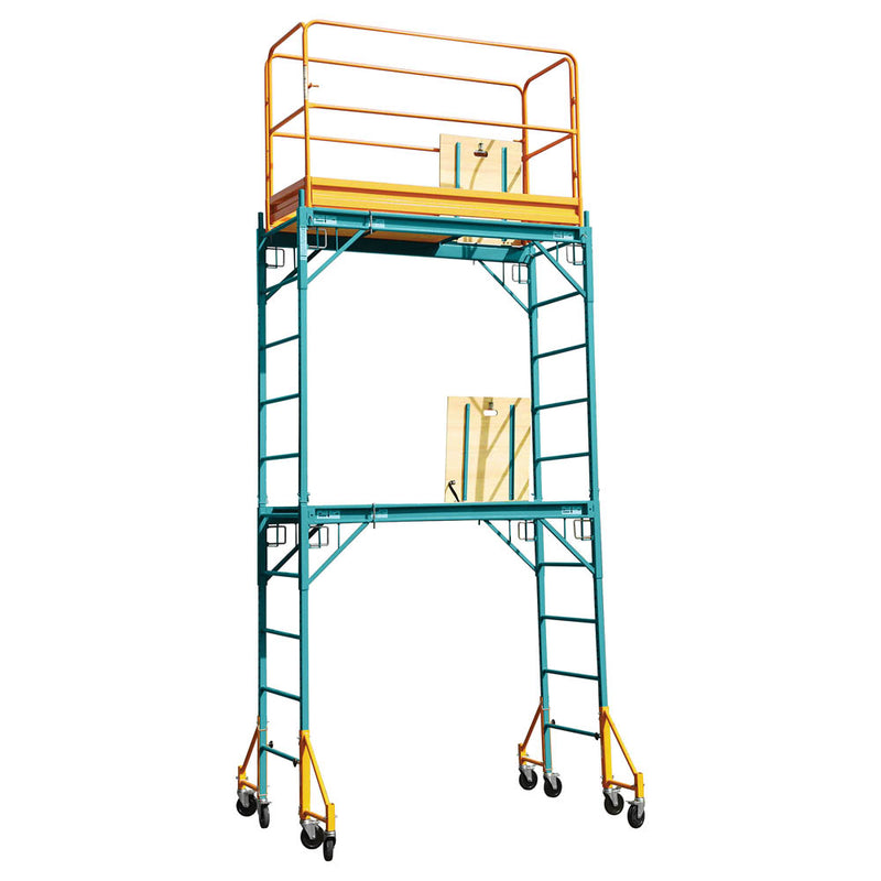 Andamio 6 pies, capacidad 1000 lbs. con 4 ruedas ancho 2 pies.