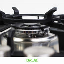 Estufa empotrable a gas Milan 76. Color Inox.