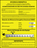 Aire acondicionado Split Inverter 18,000 Btu R32  Coil de Cobre SEER18