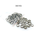 Pinza para Colocación de Ojales Metálicos. Kit Set para Colocar Ojales con Pinza Manual y 300 Piezas de 10 mm para Tela, Lona y Cuero.