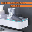 Repisa pared Plástica Autoadhesiva. Estante Organizador de Pared para inodoro Baño o Cocina. Tablilla multifuncional (unidad).