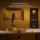 Soporte para Monitor computadora Ergonómico para Pantallas de hasta 32”. Brazo Articulado Ajustable 360°. ideal para Oficina y Gaming.
