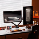 Soporte de Monitor computadora Doble con Rotación 360°. Brazo Ergonómico para Pantallas de hasta 32” con Montaje de Escritorio. Ideal para Oficina y Gaming.