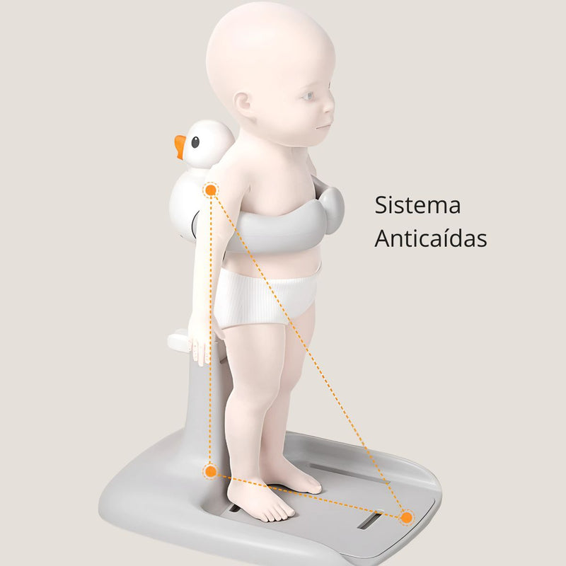 Estación de Baño De Pie Para Bebé Con Diseño De Patito. Soporte Ergonómico Seguro para Tina, Ducha o Bañera.