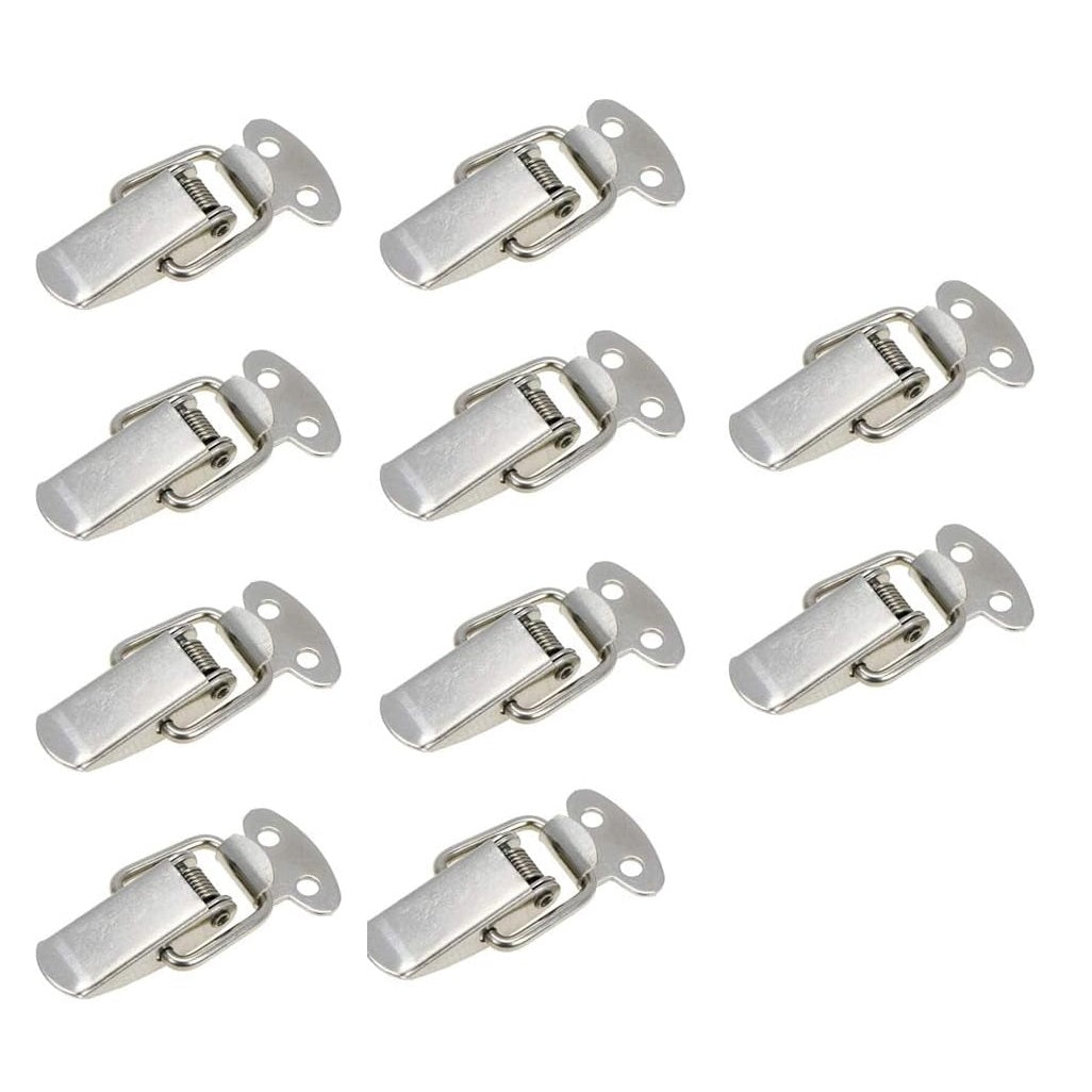 Cerraduras cerrojos de palanca con resorte. Largo 44mm/1.73" Ancho 22mm/0.86". Acero Inox (Set de 10 piezas)