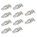 Cerraduras cerrojos de palanca con resorte. Largo 44mm/1.73" Ancho 22mm/0.86". Acero Inox (Set de 10 piezas)